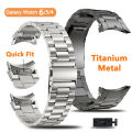 Titanium Stainless Steel Strap for Samsung Galaxy Watch 6 Classic 43 47mm 40/44mm Band for Galaxy Watch 6 5 4 No Gaps Wristband.