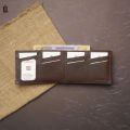 Urbaland Pure Leather Byron Hybrid Card Wallet Black for men.