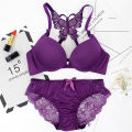 Women premium Quality Lingerie Lace Bra + Panties.