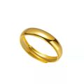 Grab the Vietnamese sand gold classic light version ring. Couple style open adjustable ring with plain ring as a gift for boyfriend and girlfriend..