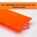 ORANGE 4mm Acrylic Sheet 4mm Orange Plastic Sheet 4mm Thick Acrylic Sheet Cutting Size 300x300mm Or 12×12 Inch Or 1×1 Feet 4mm Orange Acrylic Plexiglass.