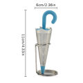 Umbrella Shape Tea Infuser Silicone Stainless Steel Herbal Spice Strainer Filter Mesh Tea Maker Teapot Tool Teaweare Cologo. 