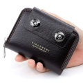 Kingdushi PU Lether Card Holder wallet with Double magnatic button.