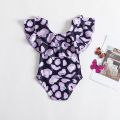 1-5 Years Girls Swimsuit One Piece 2022 Fashion Summer Bathing Suits Ruffle Sleeve Bikini Newborn Beach Costume Kid Clothes Sets. 