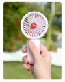 Cute vegetable and fruit handheld portable mini fan with mobile phone holder function charging fan, suitable for outdoor or indoor student dormitory office desks.. 