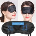 2Pcs Eye Mask Black Shade Blindfold Eye Patch Night Economic Sleep & Snoring - Black. 