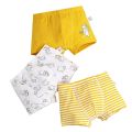 3pcs/lot Boys Print Boxer Briefs Cute Cartoon Dinosaur Striped Print Kids Underwear Baby Boy Shorts Teenager Underpants. 