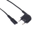 Iec C7 Figure 8 Power Cable Eu 2 Prong Right Angle European Cable Power Supply Cord For Power Supply Led Tv Lap. 
