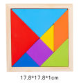 Children's Early Education, Wooden Magnetic Tangram Teaching Aids, Magnetic Colorful Puzzle Building Blocks, Kindergarten, Primary School, Educational Toys.