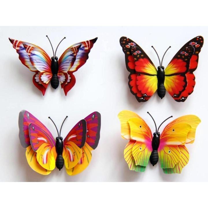 Butterfly Wall Sticker - 4 Pcs