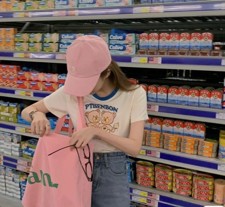 High%20Quality%20White%20Pink%20Baseball%20Cap%20Female%20Korean%20Rose%20Powder%20Cap%20Small%20Face%20Streetwear%20Embroidery%20Letter%20R%20Hat%20Basket%20Homme%20-%20Image%202