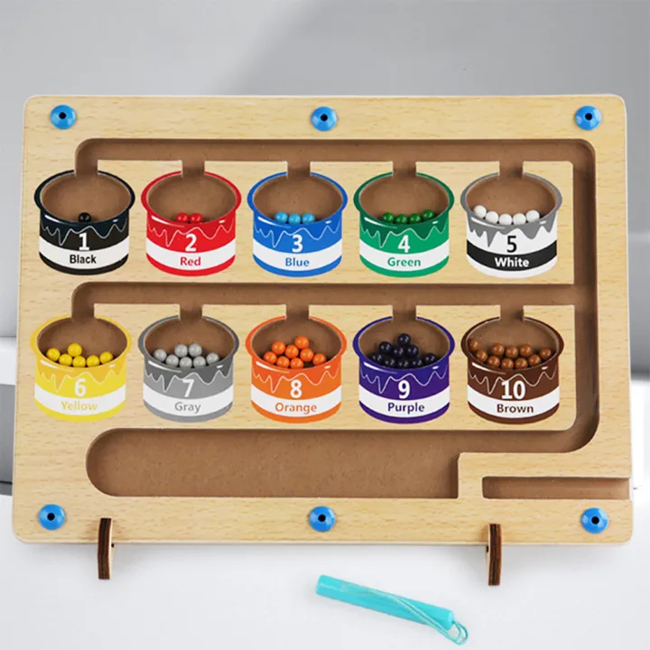 GC%20Magnetic%20Color%20Number%20Maze%20Wooden%20Color%20Matching%20Counting%20Puzzle%20Board%20Concentration%20Training%20Educational%20Toys%20-%20Image%204
