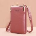 Bags for Women Ladies Soft Leather Cell Phone Bag Female Large Capacity Zipper Handbag Ladies Single Shoulder Purse.