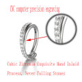 Nose Ring Piercings G23 Titanium Daith Earring 16G Hoop Septum CZ Clicker Hinged Segment Ear Cartilage 6/8/10/12mm. 