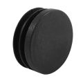 24Pcs Plastic Blanking End Cap Pipe Tube Insert Plug Cover 40mm Black.