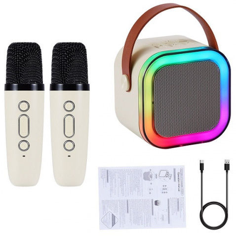 K12%20Karaoke%20Machine%20Portable%205.3%20Bluetooth%20Speaker%20System%20with%202%20Wireless%20Microphones%20for%20Home%20Family%20Singing%20Children's%20Gifts%20-%20Image%205