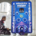Electronic Interactive Worship Blanket Islamic Eid Mubarak Electric Prayer Mats Carpet Muslim 110x70cm for Educational 1 Piece. 