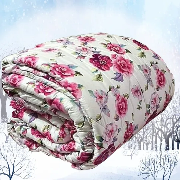 1%20PC%20King%20Comforter%20For%20winter%20Size%20Inside%20Fiber%20NEW%20Pink%20Flower%20-%20Image%202
