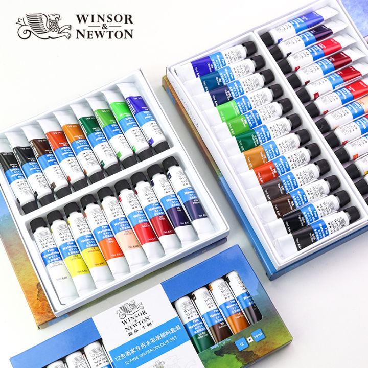 Winsor%20Newton%20Professional%20Watercolor%20Paint%20Pigment%2012/18/24/36%20Colors%2010ML%20Water%20Colors%20Painting%20Art%20Supplies%20For%20Artists%20-%20Image%202