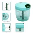 Manual Hand Pull Vegetable Chopper – Food Cutter, Onion & Garlic Slicer, Mini Food Processor. 