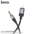 Hoco UPA32A 8 Pin to 3.5mm Male Clever Digital Audio Conversion Cable Length 1m (Black) iPhone to 3.5mm Male Audio Cable Lightning to 3.5mm Male Audio Converter Adapter Cable. 