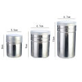 ​Powder Sugar Shaker with Lid Cinnamon Icing Cans Cocoa Flour Cinnamon Icing Stainless Steel Fine Mesh Shaker Sugar Powder. 