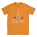Fountain Umbrellas Friends TV Show T-Shirts Men Funny 100% Cotton Tees Round Neck Short Sleeve T Shirts Printed Tops. 