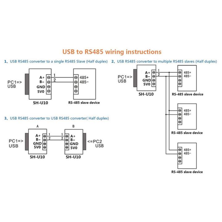 USB to RS485 Communication Module Bidirectional Half-Duplex Serial Line Converter