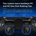 D11 Telescopic Game Controller RGB Phone Gamepad with Turbo/6-Axis Gyro/Vibration for Android IOS Switch Black.