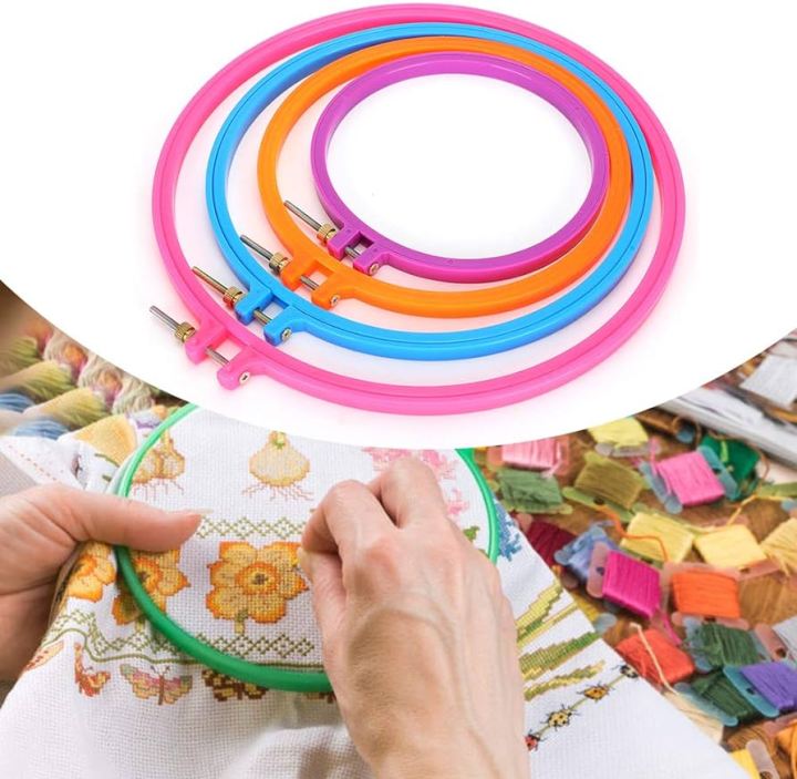 Embroidery Sewing Ring 1Pcs/Selai Ring/Sewing Ring Frame Plastic Nylon DIY Home Handwork Tool 7'' Inch-1Pcs