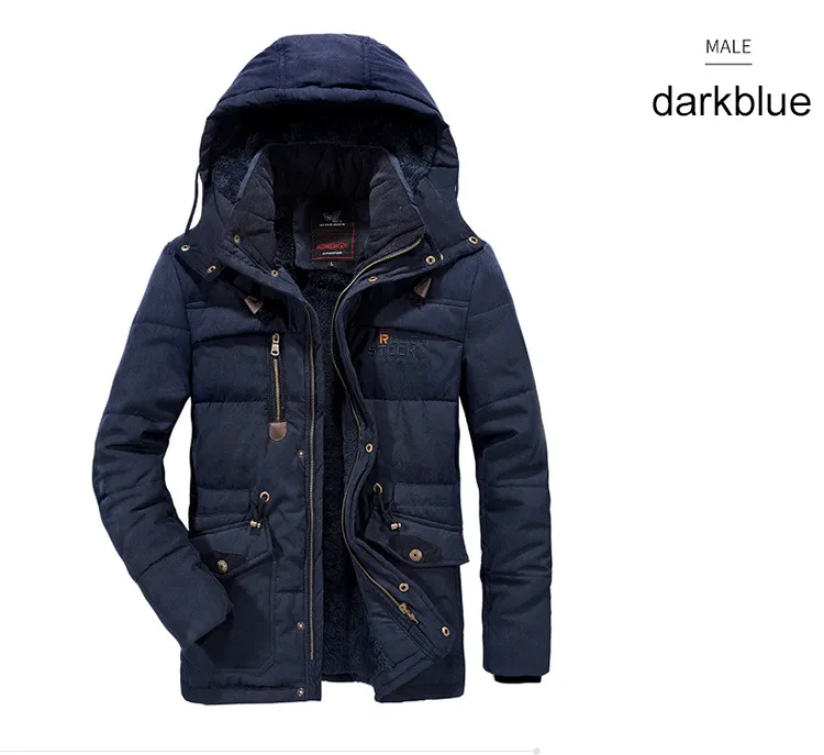 Men Winter Jacket Plus Size Military Jacket Men Outdoor Clothes Hooded Thicken Coat Male With Multi Pockets Fashion High Quality Daraz .bd