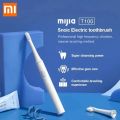 MI T100 Toothbrush with Head Mijia Sonic Electric Adult Ultrasonic Automatic Toothbrush USB Rechargeable Waterproof Gum Health Tooth Brush with 1 Toothbrush Head. 
