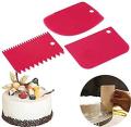 Cake Scraper Edge DIY Scraper Cake Decorating Fondant Pastry Cutters Baking Spatula Tools Molds 3 PCS.