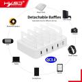 HXSJ QC3.0 40W Smart Charging Station with 4 Ports USB HUB Charging Dock of Universal Compatibility Charging Station Fast Charge for Family and Office Use. 