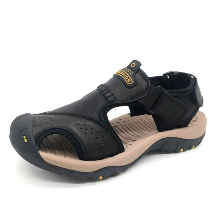 Classic%20Men's%20Sandals%20Summer%20%20Leather%20Beach%20Sandals%20Moccasins%20Luxury%20Men's%20Sandals%20Outdoor%20Slippers%20Sneakers%20Plus%20Size%20-%20Image%202