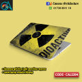 CAUTION  HD PRINTED LAPTOP STICKER NEW ZIG ZAG STICKER. 