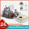 6200 Gas Mask Half-face Dust Shield 5N11 Particle Filters Safety Respirator Mask Industrial Labor Paint Spray.