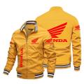 Men's Honda Motorcycle Jacket Honda Red Wing Racing Logo Print Biker Jacket Windbreaker Honda Car Team Jacket Men Clothing Coats. 
