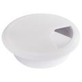 4 PCS Computer Desk Table Cable Hole Cover PVC Ware Cap White.