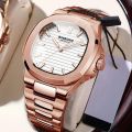 Luxury Watch Business Waterproof Male Clock Luminous Date Square Quartz Men Watch reloj hombre High Quality+Box. 