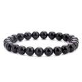 Black Onyx Agate Bead Stones Bracelet.
