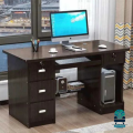 Modern Office Table with File Shelf Workstation | Laptop Computer Table | Multi Storage Space Computer Table | Wooden Office Boss Table Office Table | Office Table for Office Work | Computer Table for Home Desk. 