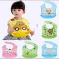 1Pcs baby waterproof try-bib,Multi Color Plastic BATI BIBS For Babies. 