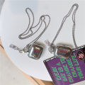 Electroplated beverage Evian Pro protective soft shell hanging chain 1 Apple 3rd generation trendy Bluetooth 2 Earphone cover suitable. 