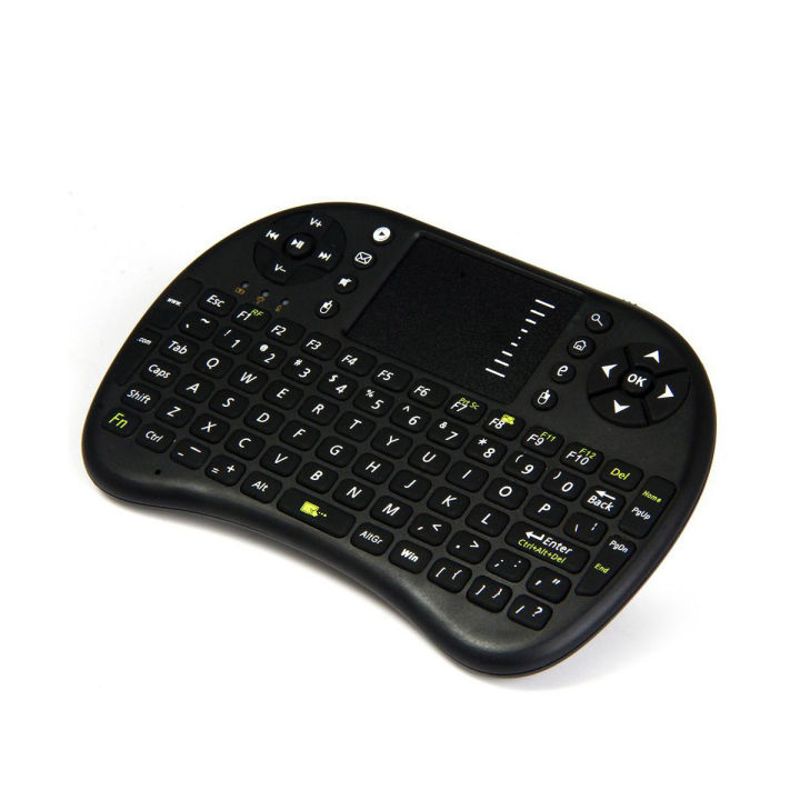 Rechargeable Mini Wireless Keyboard With Touchpad For Any Device With Color Back Ligh - Keyboard
