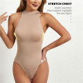 Women Bodysuit Tummy Control Seamless Shapewear Full Body Shaper One Piece Built-In Bra Jumpsuit Tops Compression Belly Corset. 