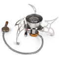 Foldable Camping Gas Stove Windproof Piezo Ignition Backpacking Stove Outdoor Portable Cooking Stove. 