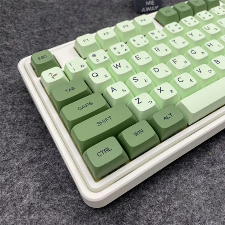 HXSJ Matcha Green Keycaps 123 Keys XDA Profile Dye Sublimation PBT Keycap For MX Switch Mechanical keyboard Personalized DIY