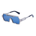2267 Metal Square Frame One-piece Sunglasses Sports Outdoor Trend Futuristic Fashion Hip Hop Men Custom Shades for Men Color. 