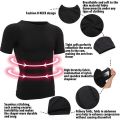 Men Body Toning T-Shirt Body Shaper Corrective Posture Shirt Slimming Belt Belly Abdomen Fat Burning Compression Corset. 